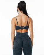 klær T442151 pebble print hval blå overflate ubegrenset bh kvinner Alphalete - Bilde 2
