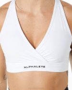 klær T442153 hvit overflateomslags-bh kvinner Alphalete - Bilde 4