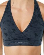 klær T442157 pebble print hval blå overflateomslags-bh kvinner Alphalete - Bilde 4