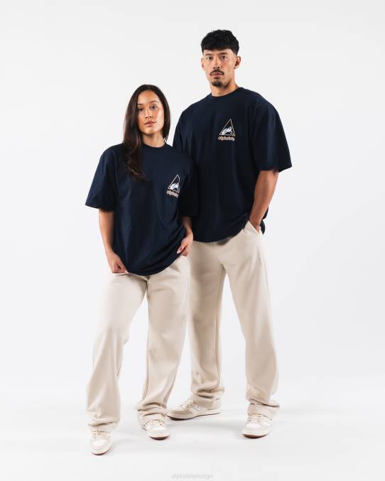 klaer_t442178_marinebla_crest_tee_unisex_alphalete.jpg klær T442178 marineblå crest tee unisex Alphalete - Bilde 1
