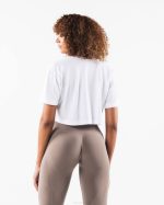 klær T442202 hvit core airtech ss crop kvinner Alphalete - Bilde 4