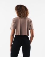 klær T442207 kremaktig beige brun core airtech ss crop kvinner Alphalete - Bilde 4