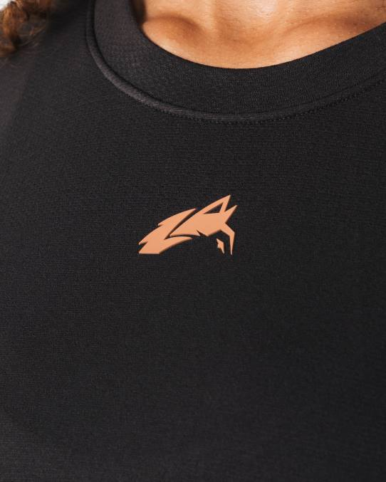 klær T442209 småstein brun wolf head airtech ss crop kvinner Alphalete - Bilde 5