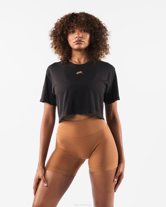 klær T442209 småstein brun wolf head airtech ss crop kvinner Alphalete - Bilde 1