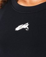 klær T442211 svart wolf head airtech ss crop kvinner Alphalete - Bilde 5