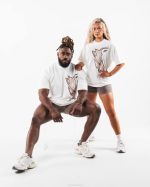 klær T442213 hvit heatmap tee unisex Alphalete