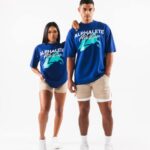 klær T442220 kongeblå en strand-t-skjorte unisex Alphalete