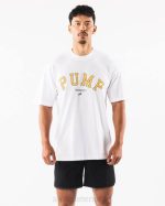 klær T442228 hvit pumpe universitets-t-skjorte unisex Alphalete - Bilde 2
