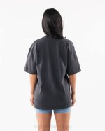 klær T442232 delfinblå ulvhodet-skjorte unisex Alphalete - Bilde 5