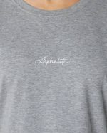 klær T442234 gråmelert signatur oversized t-skjorte kvinner Alphalete - Bilde 4