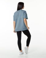 klær T442235 tåke blå signatur oversized t-skjorte kvinner Alphalete - Bilde 3