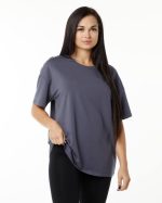 klær T442236 dempet lilla signatur oversized t-skjorte kvinner Alphalete - Bilde 2