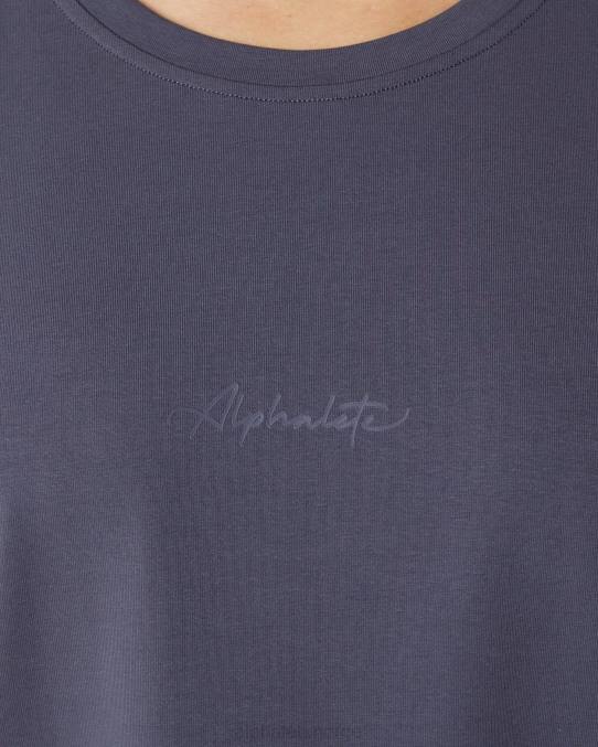 klær T442236 dempet lilla signatur oversized t-skjorte kvinner Alphalete - Bilde 4