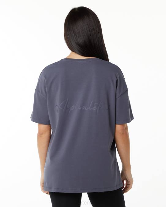 klær T442236 dempet lilla signatur oversized t-skjorte kvinner Alphalete - Bilde 1