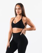 klær T44224 svart forsterke grime-bh kvinner Alphalete