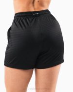 klær T442306 svart signatur mesh kort 4" kvinner Alphalete - Bilde 4