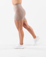 klær T442308 sandbrun aura kort 5" kvinner Alphalete - Bilde 4