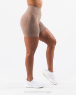 klær T442313 sandbrun forsterke kontur kort 5" kvinner Alphalete - Bilde 5