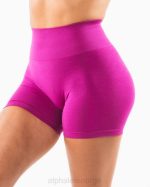 klær T442320 candy crush rosa forsterke kort 4,5" kvinner Alphalete - Bilde 4