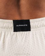 klær T442325 havskjell brun signatur mesh kort 4" kvinner Alphalete - Bilde 5