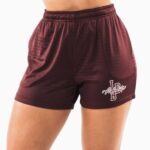 klær T442326 sangria rød signatur mesh kort 4" kvinner Alphalete