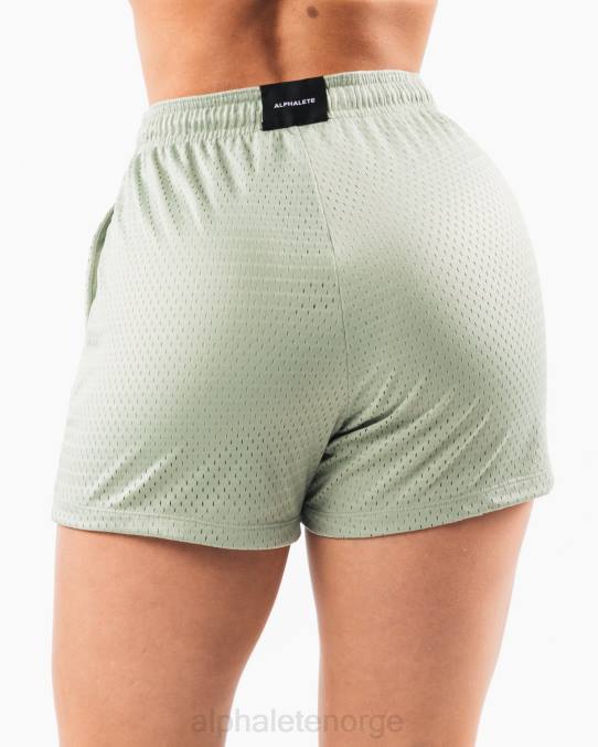 klær T442328 salvie grønn signatur mesh kort 4" kvinner Alphalete - Bilde 4
