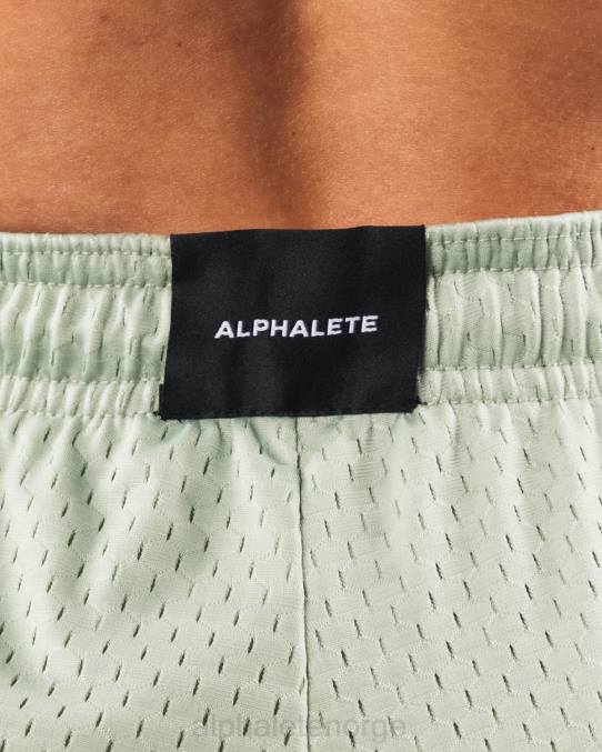 klær T442328 salvie grønn signatur mesh kort 4" kvinner Alphalete - Bilde 5