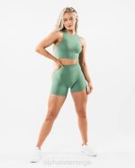 klær T442330 jade grønn forsterke kort 4,5" kvinner Alphalete - Bilde 2