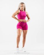 klær T442331 magenta rosa forsterke kort 4,5" kvinner Alphalete - Bilde 2