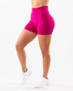 klær T442331 magenta rosa forsterke kort 4,5" kvinner Alphalete - Bilde 4