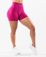 klær T442331 magenta rosa forsterke kort 4,5" kvinner Alphalete - Bilde 5