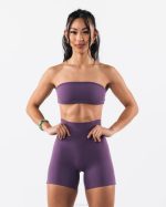klær T44233 aster lilla aura bandeau kvinner Alphalete