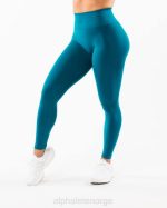 klær T442412 galaktisk havblått forsterke legging kvinner Alphalete - Bilde 4