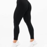 klær T442414 svart forsterke legging kvinner Alphalete