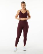 klær T442418 svart kirsebærrød alphalux wonder legging 27" kvinner Alphalete - Bilde 2