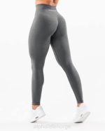 klær T442433 røykgrå forsterke legging kvinner Alphalete