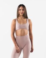 klær T44246 porselensbrun aura sculpt bh kvinner Alphalete