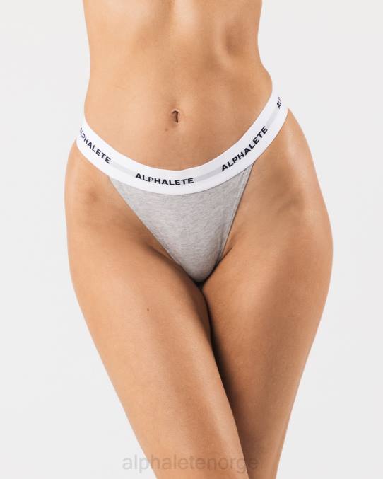 klaer_t442470_gramelert_akutt_string_kvinner_alphalete.jpg klær T442470 gråmelert akutt string kvinner Alphalete - Bilde 1