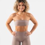 klær T44247 sandbrun aura bandeau kvinner Alphalete