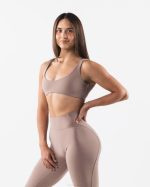 klær T44249 sandbrun aura sculpt bh kvinner Alphalete - Bilde 4