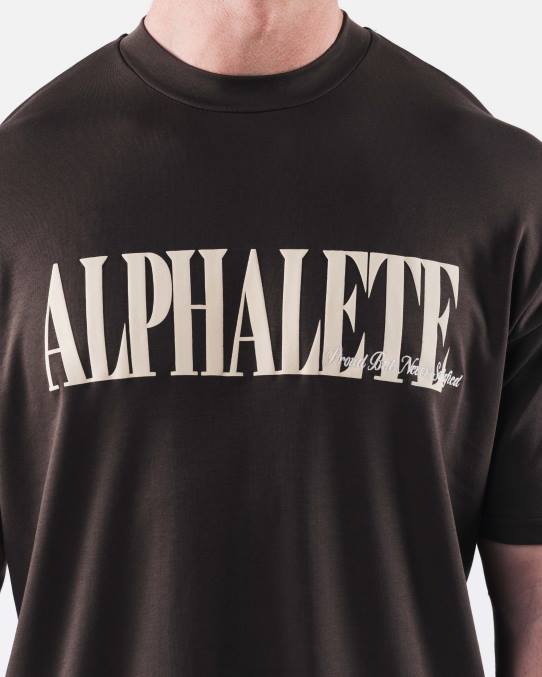 klær T442505 tyrkisk kaffe brun republikk t-skjorte menn Alphalete - Bilde 5