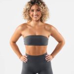 klær T44250 tinngrå aura bandeau kvinner Alphalete