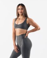 klær T44252 tinngrå aura sculpt bh kvinner Alphalete - Bilde 4