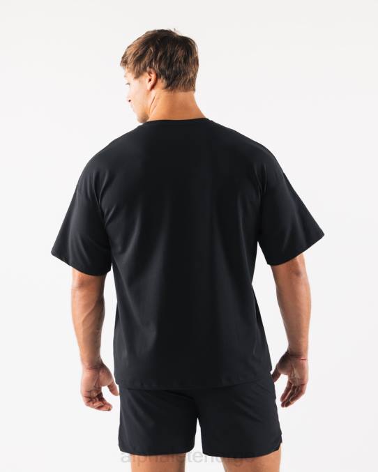 klær T442531 svart wolf head paisley print t-skjorte menn Alphalete - Bilde 3