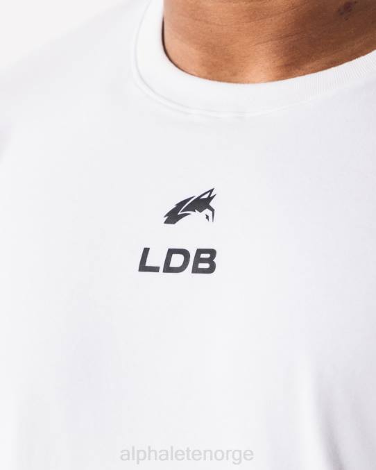 klær T442533 hvit børstet crest t-skjorte menn Alphalete - Bilde 5