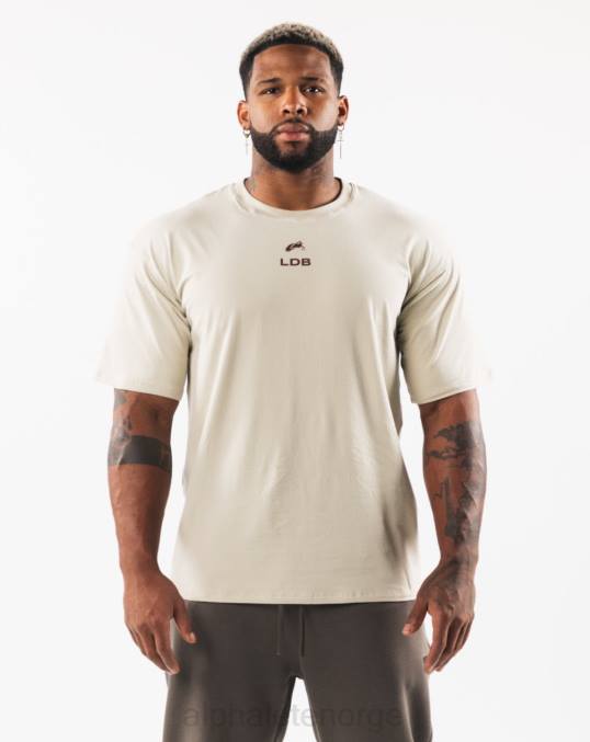 klær T442535 havskjell/sangria brun børstet crest t-skjorte menn Alphalete - Bilde 1