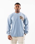 klær T442546 himmelblå dimensjonal t-skjorte unisex Alphalete - Bilde 2