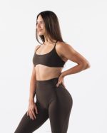klær T44254 kashmir brun aura bh med stropper kvinner Alphalete - Bilde 4
