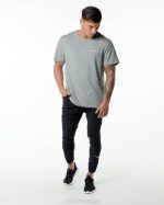 klær T442553 gråmelert klassisk t-skjorte menn Alphalete - Bilde 2