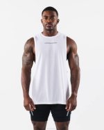 klær T442570 hvit aa airtech cutoff menn Alphalete